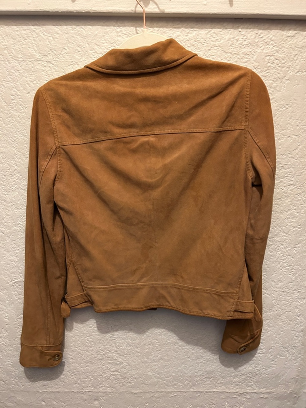 Lauren Ralph Lauren Camel Suede Button-Front Blazer Jacket - Picture 6 of 6